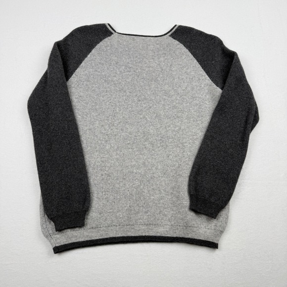 Bartolini Women's Made In Italy Wool Blend Pullover Gray Soft Stars Sweater Sz S - Picture 9 of 9